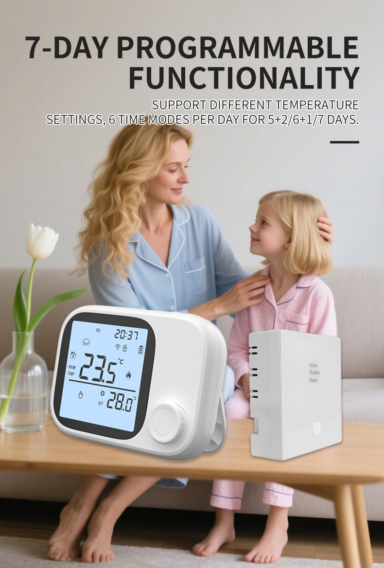 免布线电池款壁挂炉专用温控器(图4)