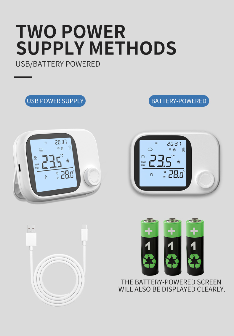 免布线电池款壁挂炉专用温控器(图16)