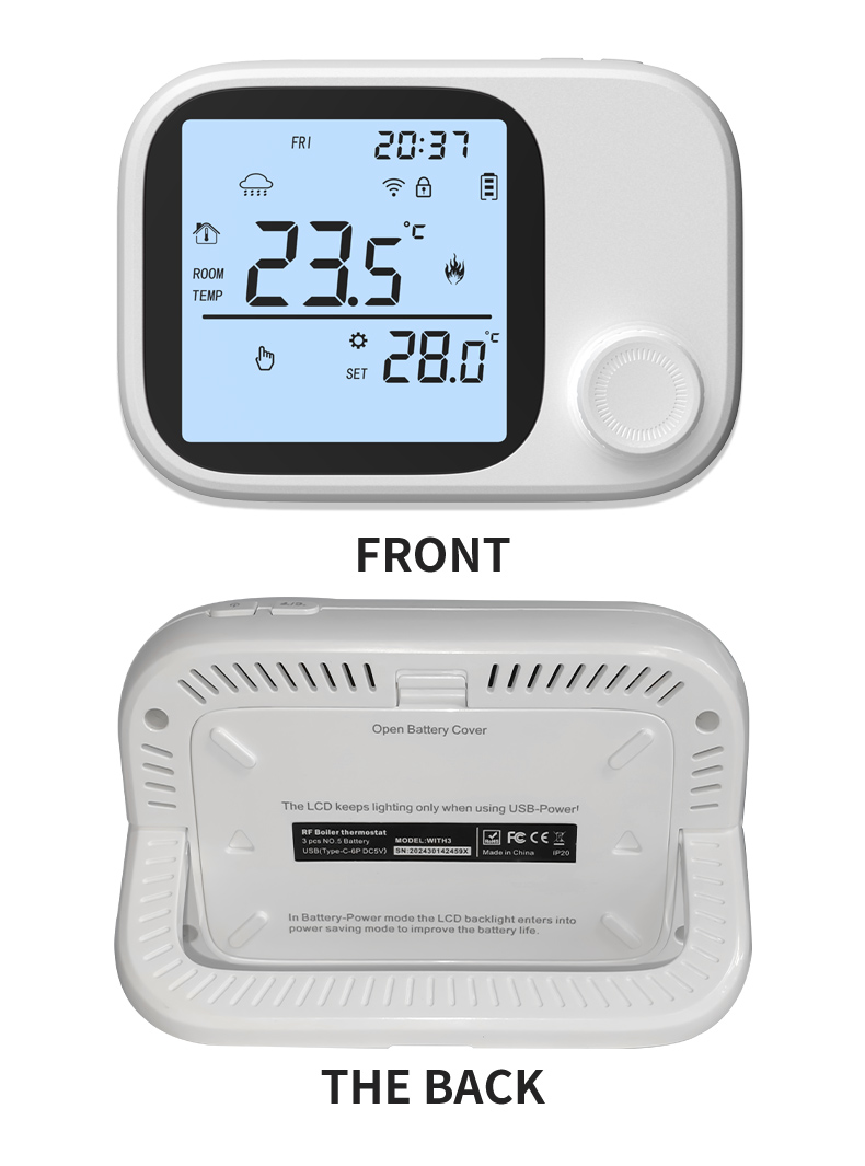 免布线电池款壁挂炉专用温控器(图17)