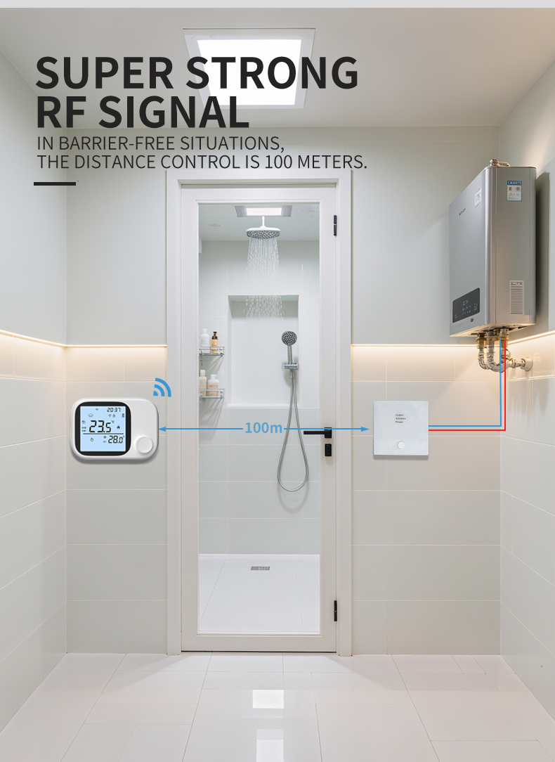 免布线电池款壁挂炉专用温控器(图9)
